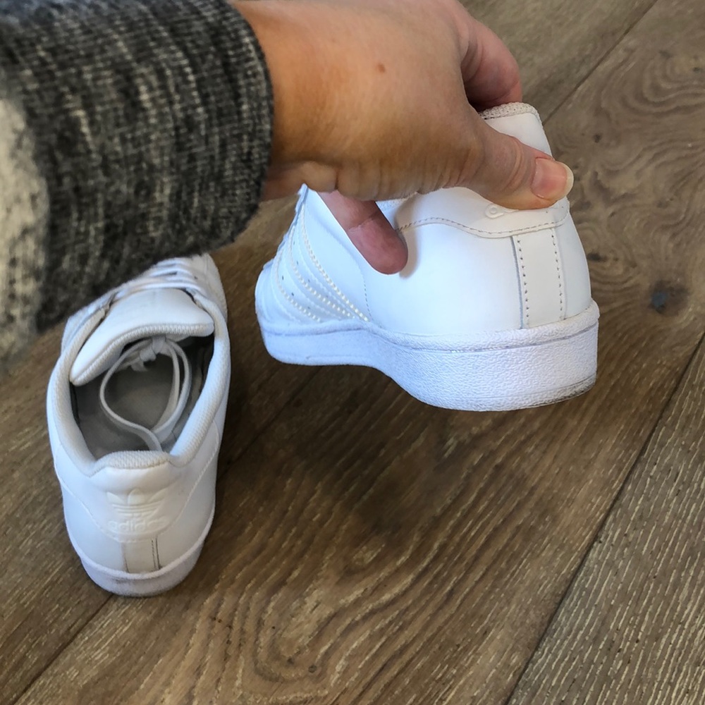 mens white superstars